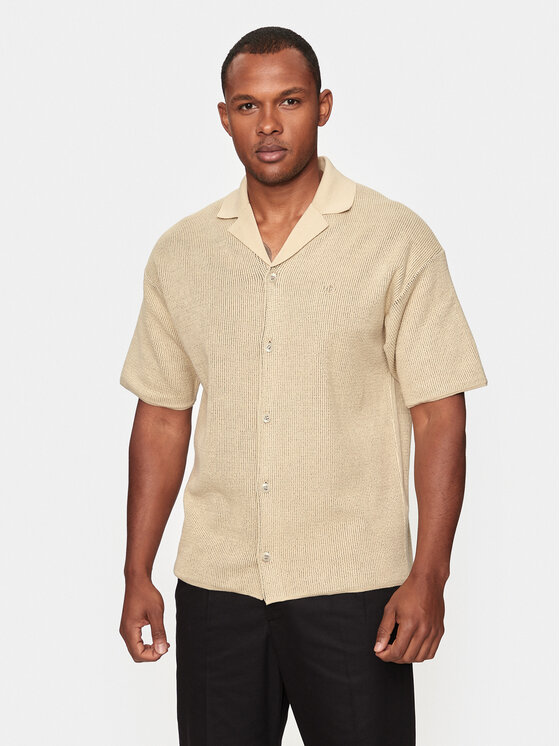 Calvin Klein Jeans Marškiniai · Smėlio · Regular Fit