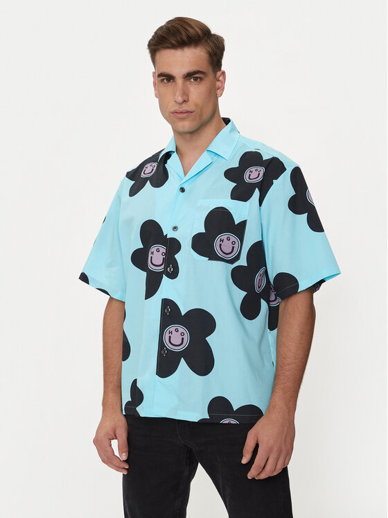 HUGO Marškiniai · Mėlyna · Oversize