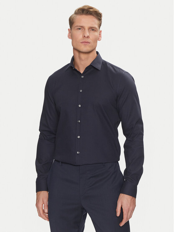 Calvin Klein Marškiniai · Tamsiai mėlyna · Regular Fit