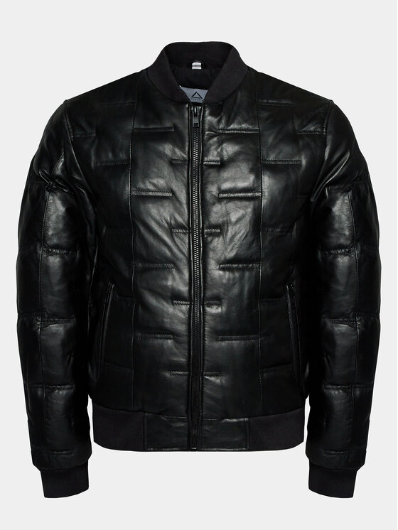 Serge Pariente Odinė striukė · Juoda