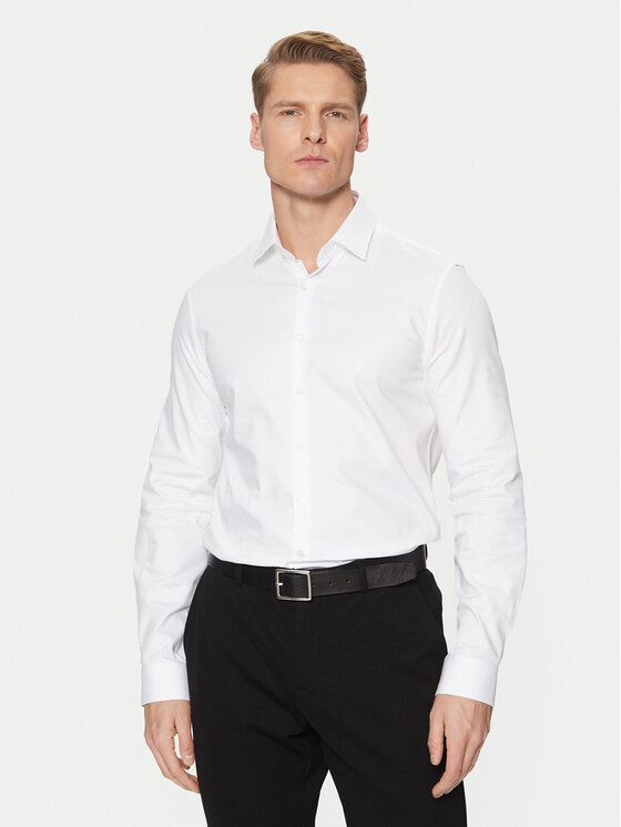 Calvin Klein Marškiniai · Balta · Slim Fit