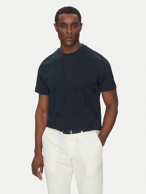 BOSS Marškinėliai · Tamsiai mėlyna