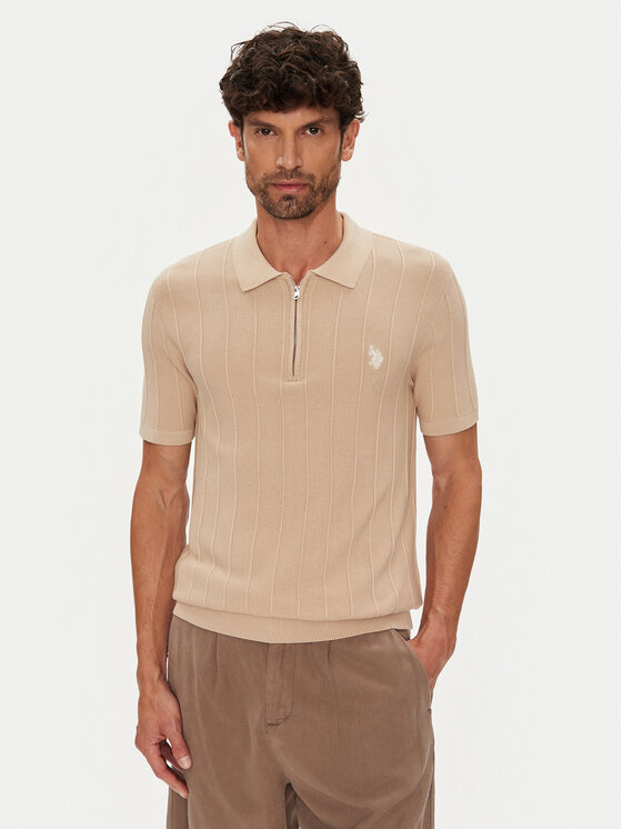 U.S. Polo Assn. Polo marškinėliai · Smėlio