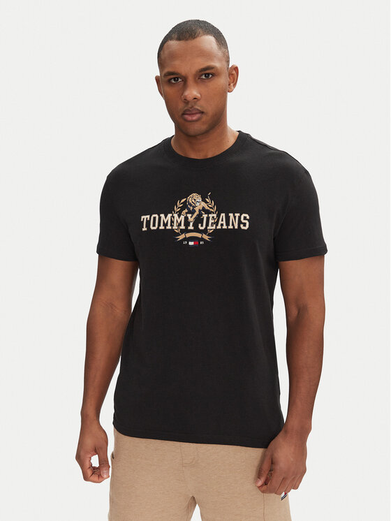 Tommy Jeans Marškinėliai · Juoda