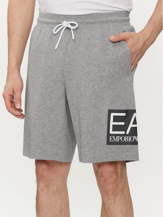 EA7 Emporio Armani Sportiniai šortai · Pilka