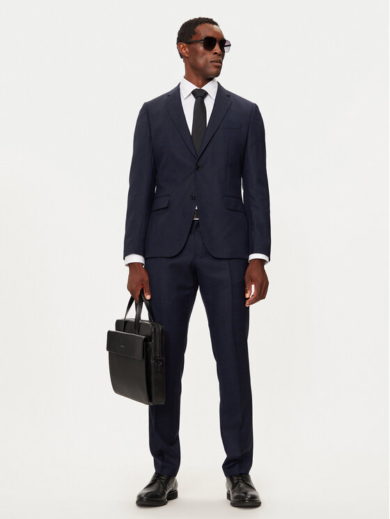 BOSS Kostiumas · Tamsiai mėlyna · Slim Fit