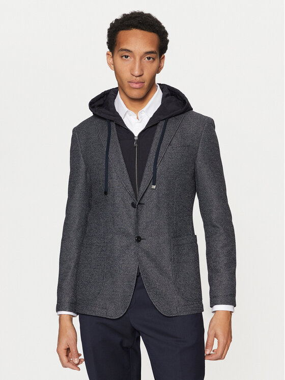 JOOP! Jeans Demisezoninė striukė · Tamsiai mėlyna