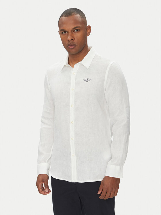 Aeronautica Militare Marškiniai · Balta · Regular Fit