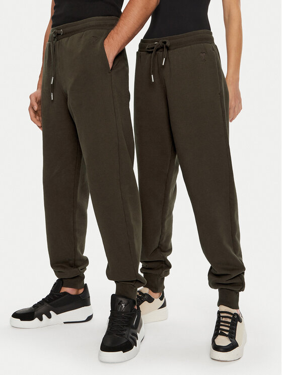 AMI Paris Sportinės kelnės · Ruda · Regular Fit