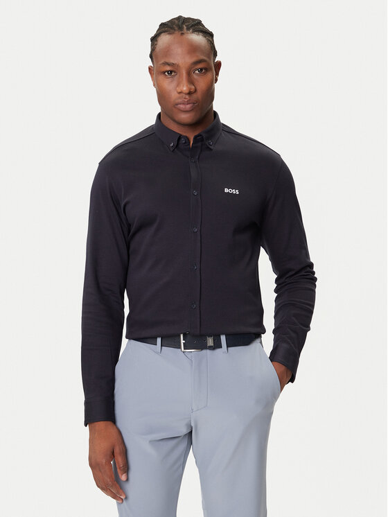 BOSS Marškiniai · Tamsiai mėlyna · Regular Fit