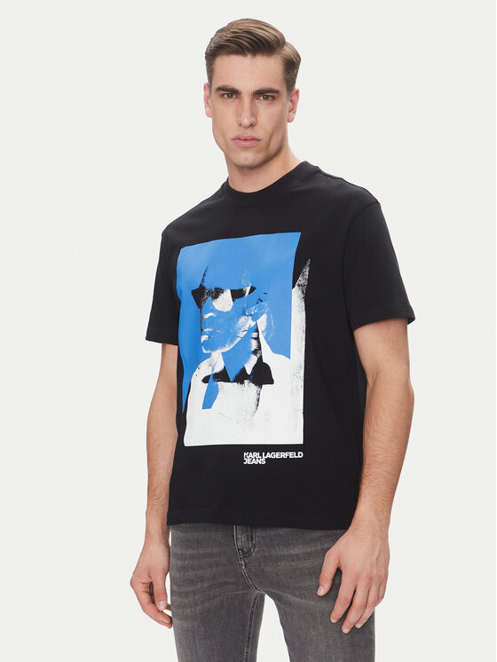 Karl Lagerfeld Jeans Marškinėliai · Juoda