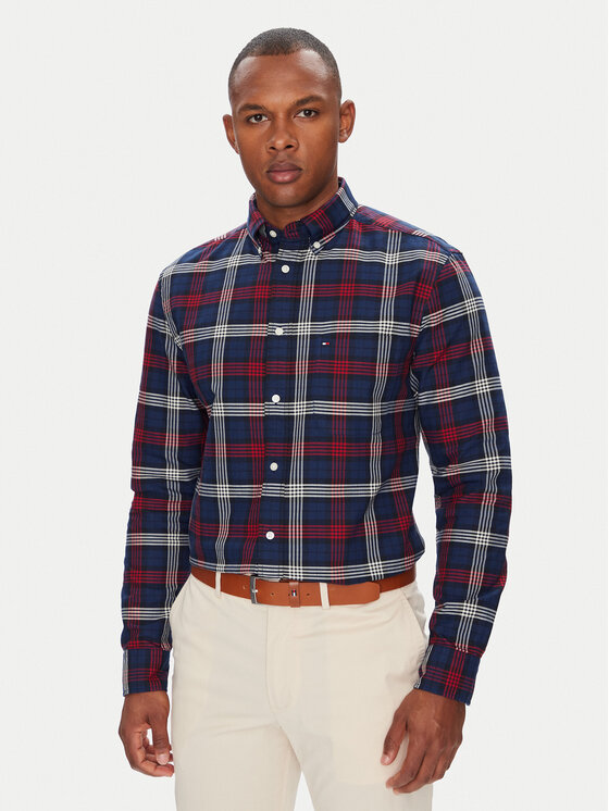 Tommy Hilfiger Marškiniai · Tamsiai mėlyna · Regular Fit