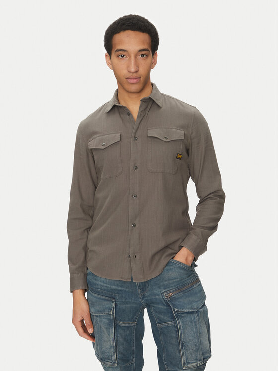 G-Star Raw Marškiniai · Pilka · Slim Fit