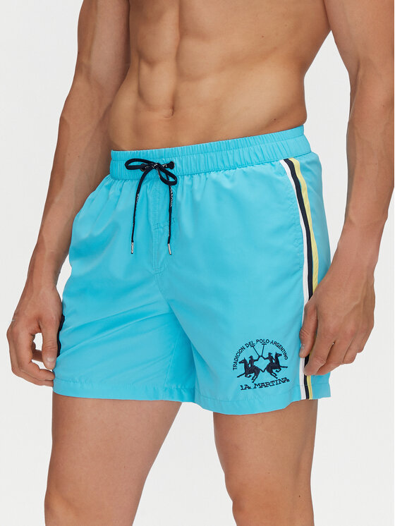 La Martina Plaukimo šortai · Žydra