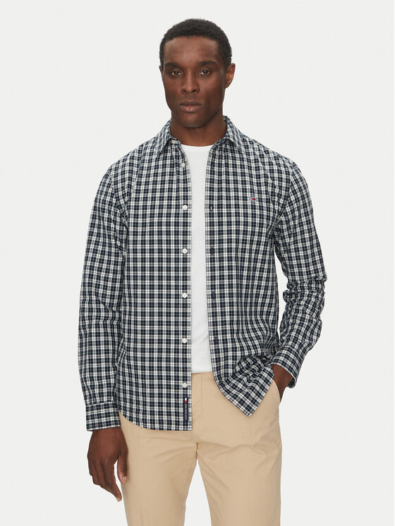 Tommy Jeans Marškiniai · Tamsiai mėlyna · Regular Fit