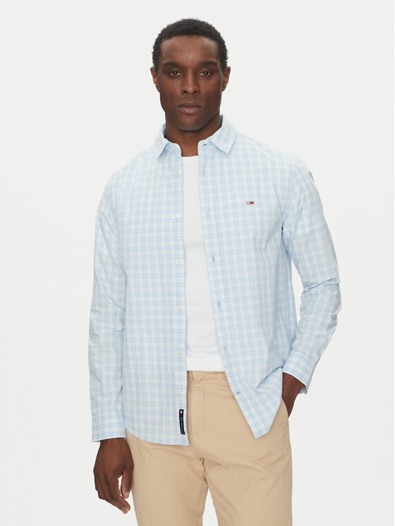 Tommy Jeans Marškiniai · Žydra · Regular Fit