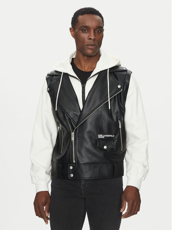 Karl Lagerfeld Jeans Demisezoninė striukė · Juoda