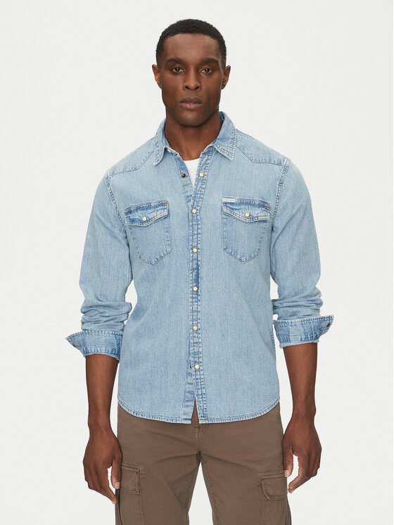 Kodas 20MAY Guess Jeans Marškiniai · Mėlyna · Regular Fit