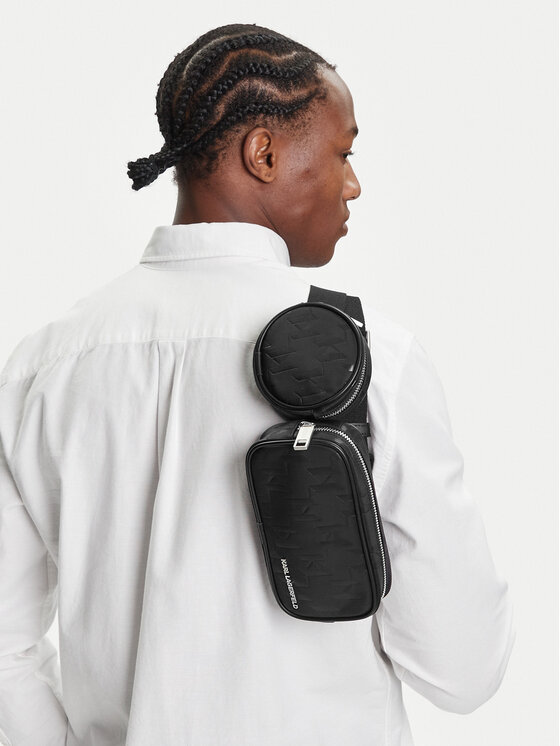 KARL LAGERFELD Rankinė ant juosmens﻿ · Juoda