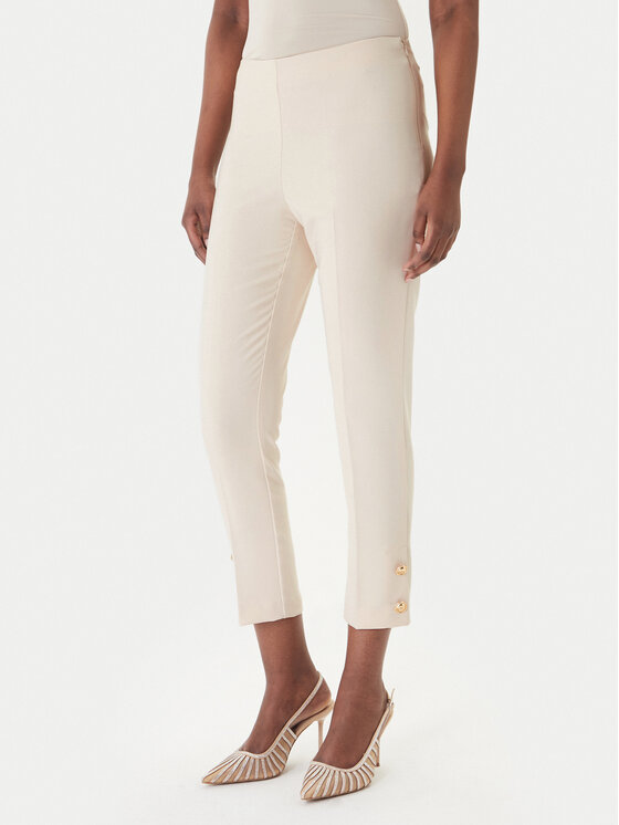 Rinascimento Medžiaginės kelnės · Smėlio · Slim Fit