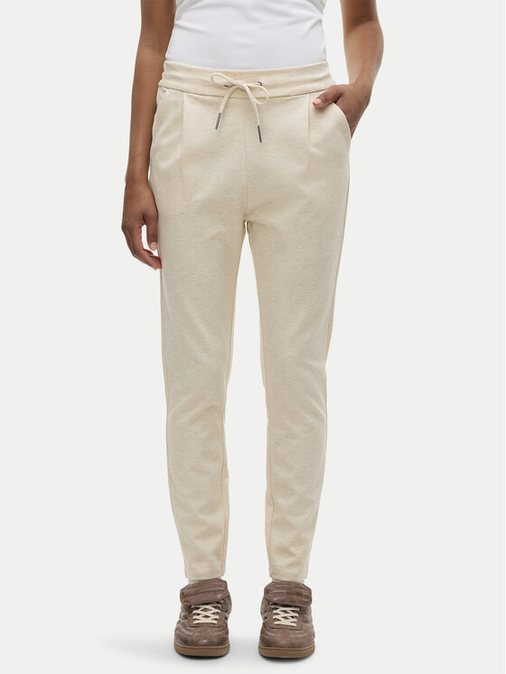 Vero Moda Medžiaginės kelnės · Smėlio · Relaxed Fit