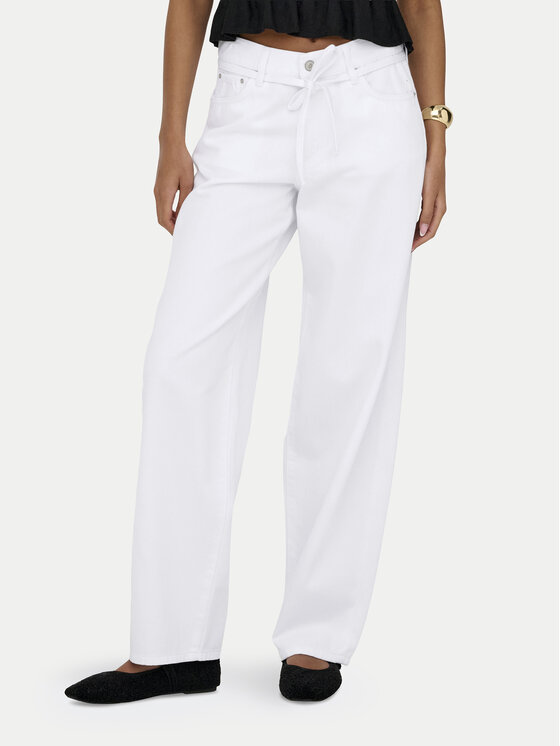 ONLY Džinsai · Balta · Relaxed Fit
