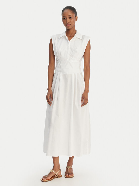 Guess Kasdieninė suknelė · Balta · Midi