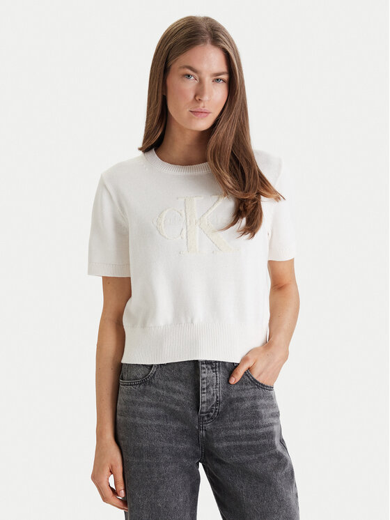 Calvin Klein Jeans Megztinis · Smėlio · Regular Fit