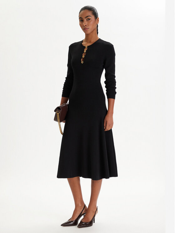 KARL LAGERFELD Trikotažinė suknelė · Juoda · Mini