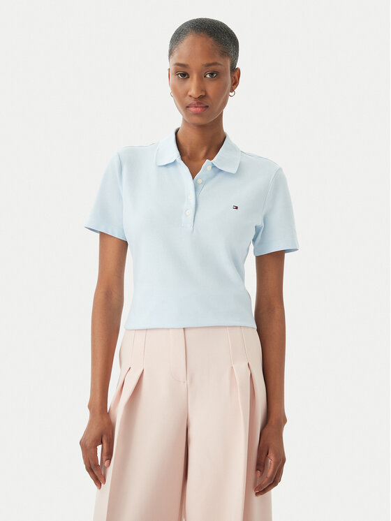 Tommy Hilfiger Polo marškinėliai · Šviesiai mėlyna