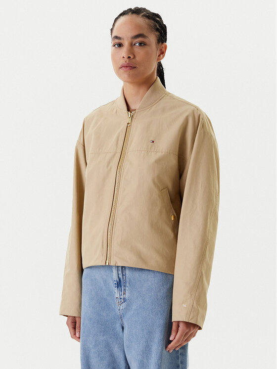 Tommy Hilfiger Bomber striukė · Smėlio