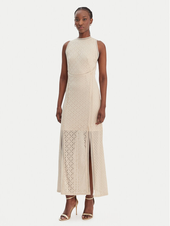 Guess Kokteilinė suknelė · Smėlio · Midi