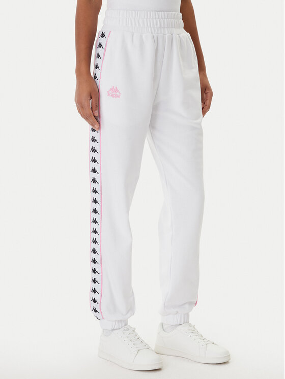 Kappa Sportinės kelnės · Balta · Regular Fit