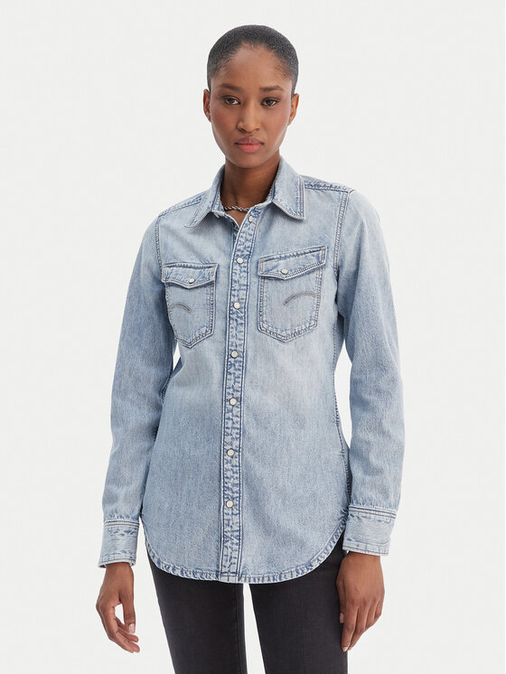 G-Star Raw džinsiniai marškiniai  · Mėlyna