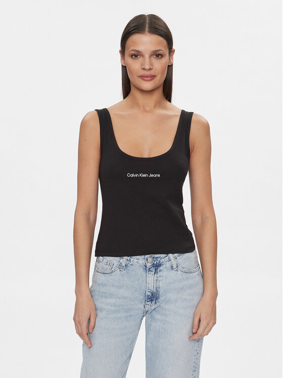 Calvin Klein Jeans Marškinėliai · Juoda