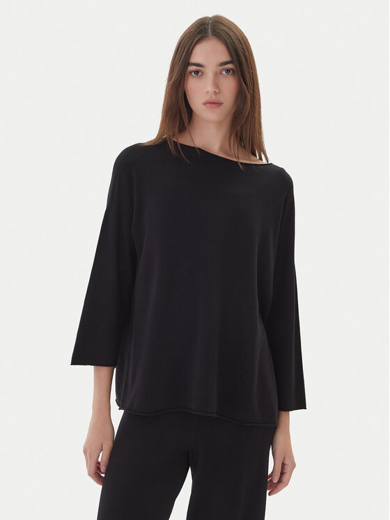 Kontatto Megztinis · Juoda · Regular Fit