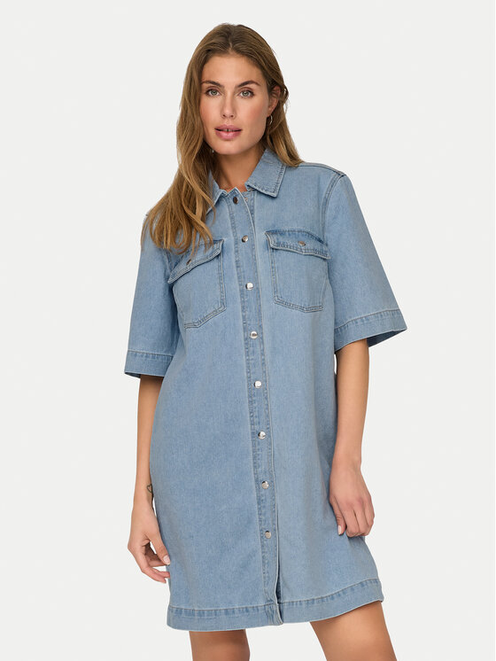 ONLY Džinsinė suknelė · Mėlyna · Mini