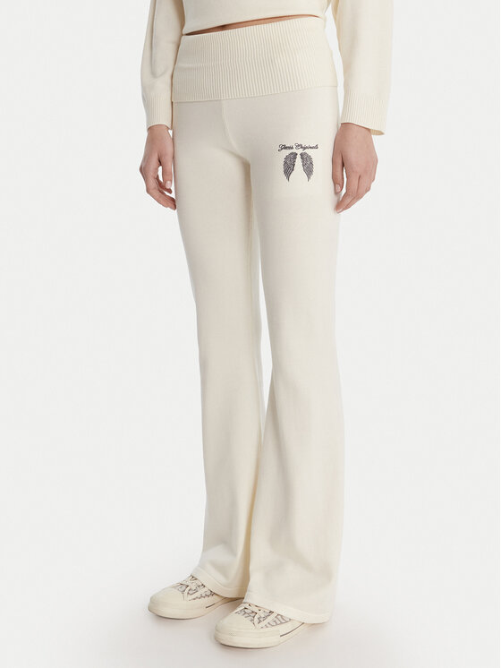 Guess Megztos kelnės · Écru · Relaxed Fit