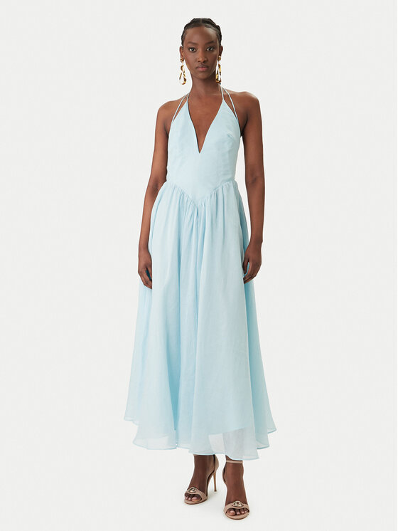 Bardot Kokteilinė suknelė · Žydra · Maksi