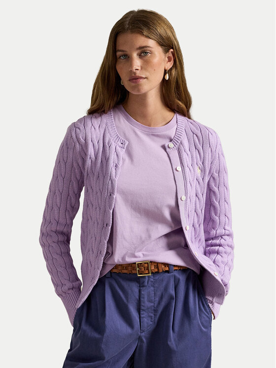 Polo Ralph Lauren Kardiganas · Violetinė · Slim Fit