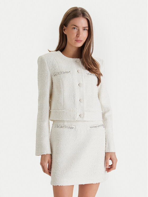 Guess Švarkas · Écru · Regular Fit