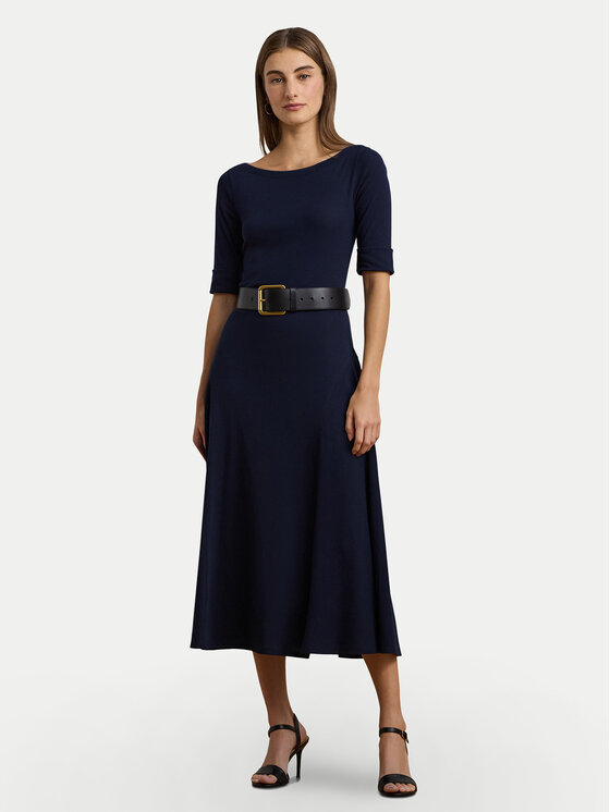 LAUREN RALPH LAUREN Kasdieninė suknelė · Tamsiai mėlyna · Midi