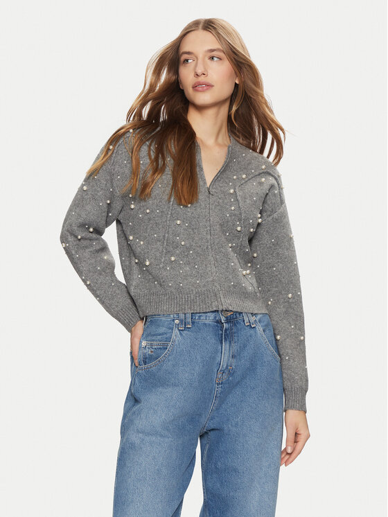 ONLY Kardiganas · Pilka · Oversize