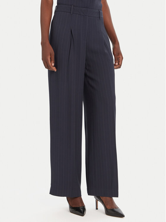 BOSS Palazzo kelnės · Tamsiai mėlyna · Regular Fit