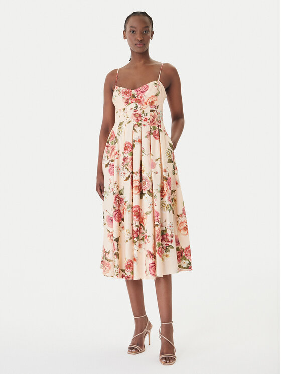 Guess Kokteilinė suknelė · Rožinė · Midi