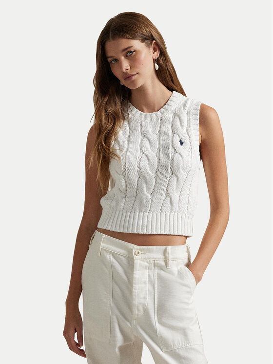 Polo Ralph Lauren Megztinis · Balta · Slim Fit