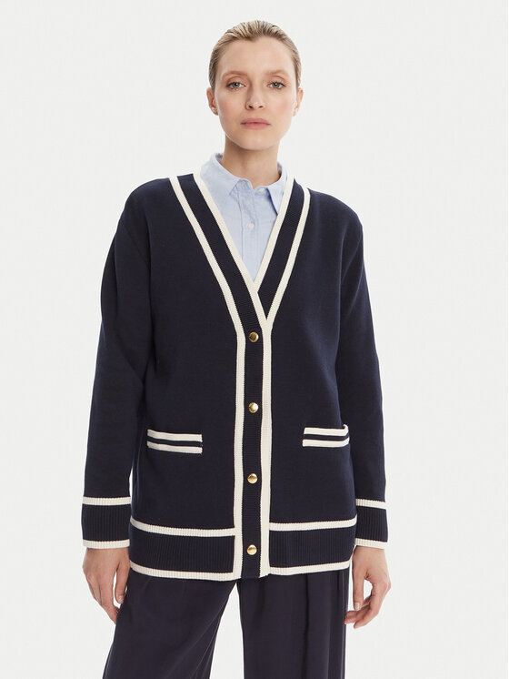 Gant Kardiganas · Tamsiai mėlyna · Relaxed Fit