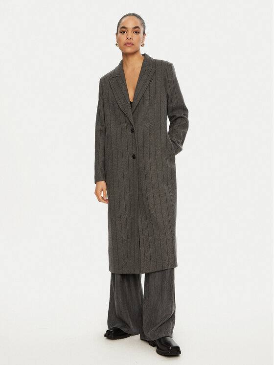 Please Demisezoninis paltas · Pilka