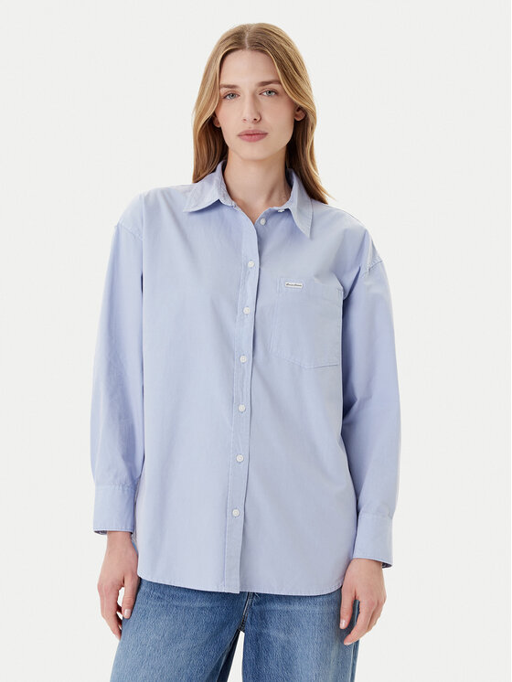 Guess Jeans Marškiniai · Šviesiai mėlyna