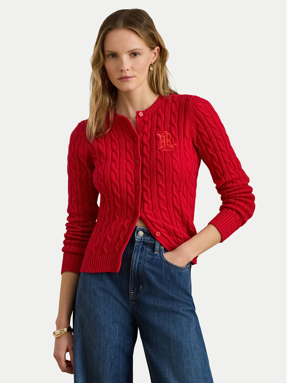 LAUREN RALPH LAUREN Kardiganas · Raudona · Regular Fit